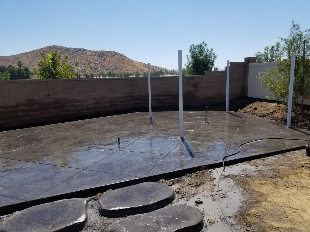 Phoenix Arizona where we poured a concrete patio